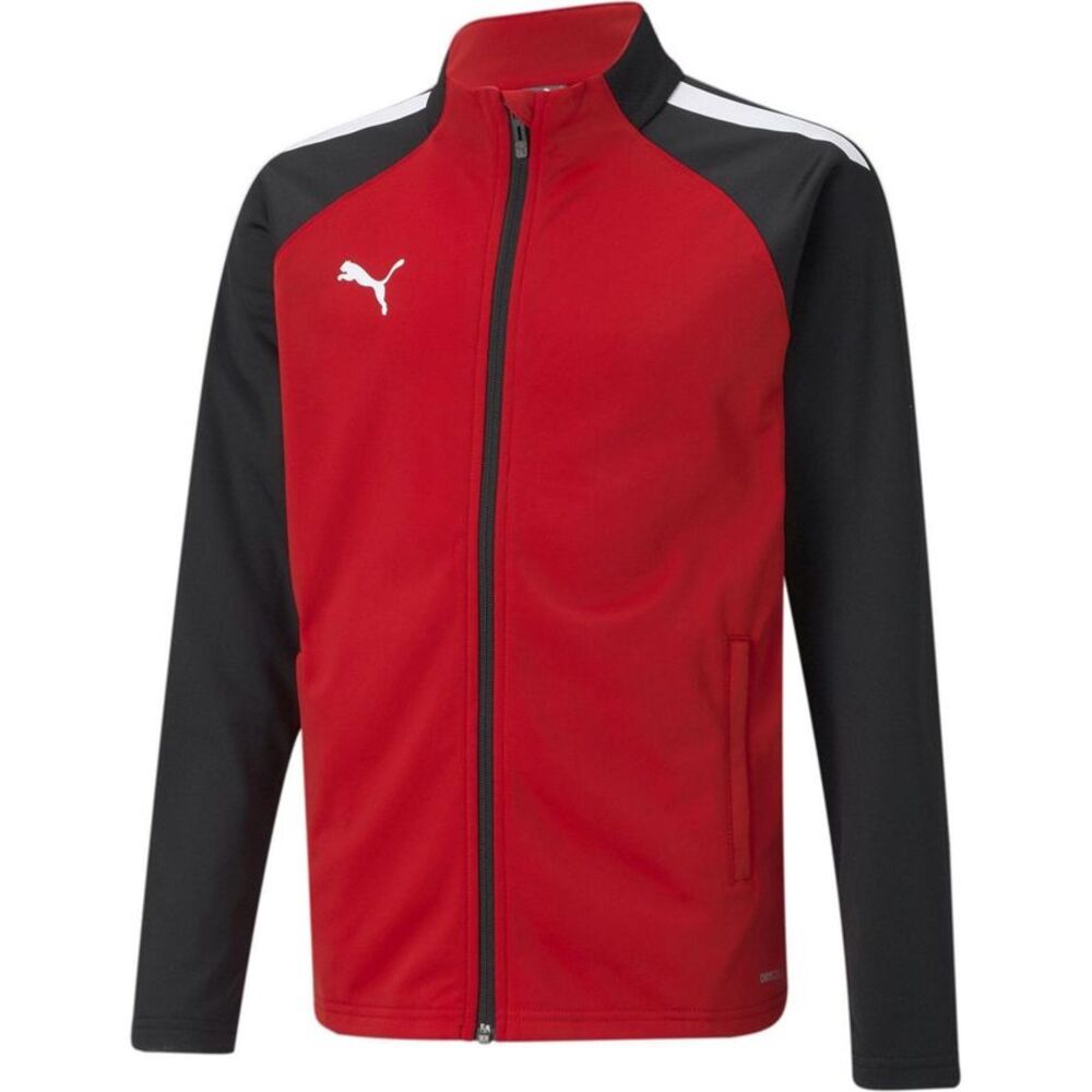 Puma Childrens/Kids Team Liga Training Tracksuit Top / Red/Black